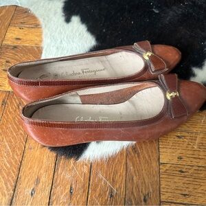 Vintage Salvatore Ferragamo Heeled Mary Janes
